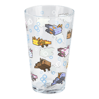 Axolotl Minecraft Glass