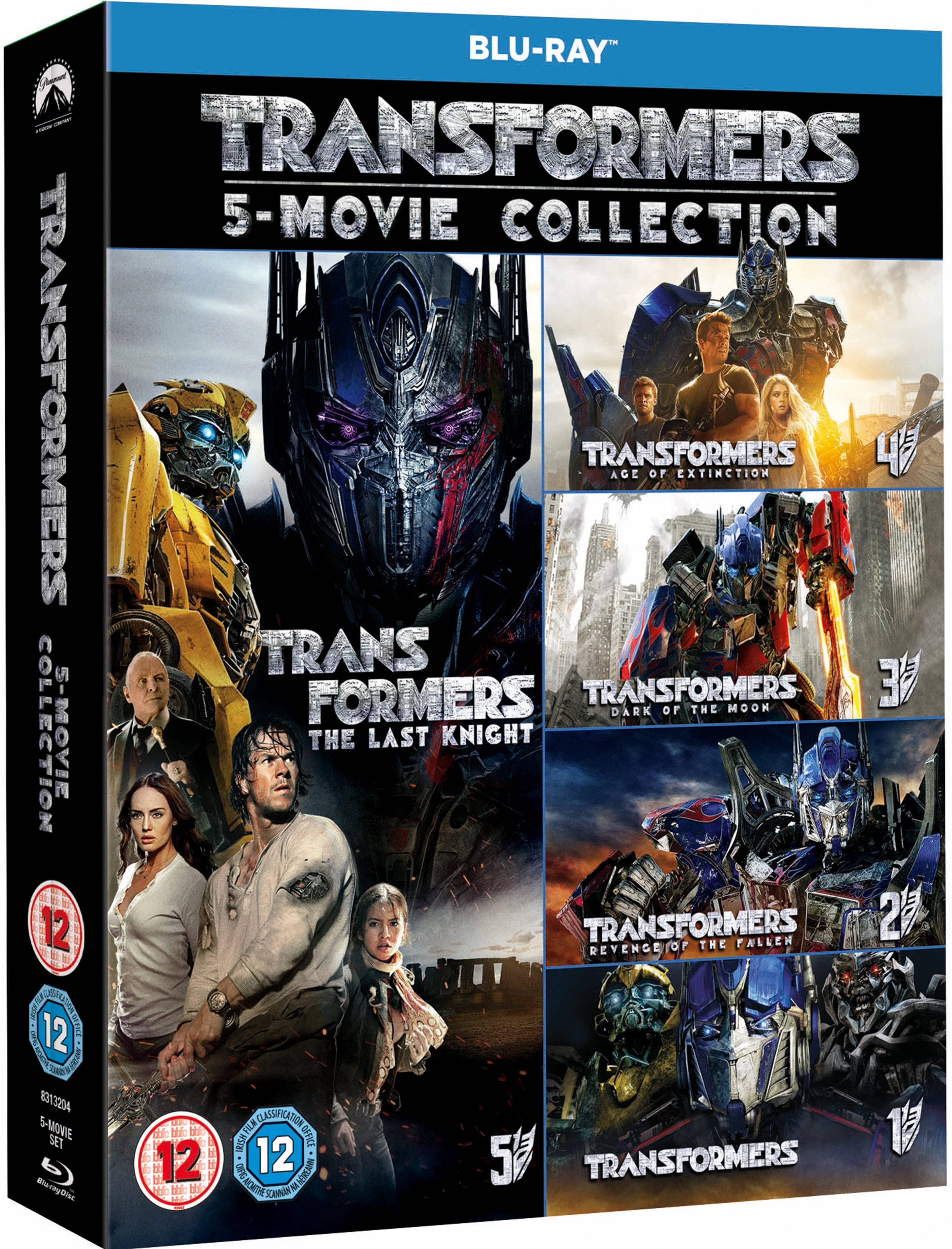 Transformers 5movie Collection Bluray Box Set Free shipping over