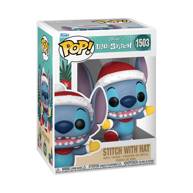 Stitch With Santa Hat 1503 Lilo & Stitch Holiday Funko Pop Vinyl - 2