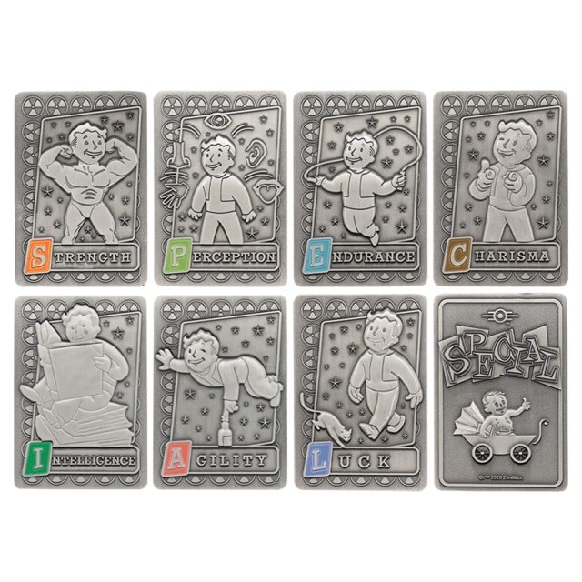 Fallout S.P.E.C.I.A.L. Perk Card Ingot Set & Collector's Album - 2