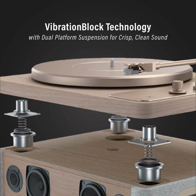 Crosley E100 Natural/Light Wood Turntable - 3