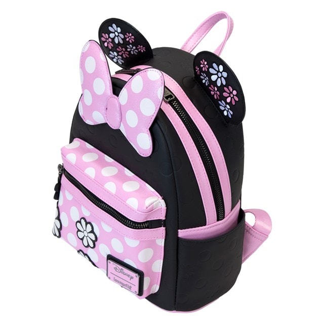 Minnie Mouse Floral Rock The Dots Loungefly Mini Backpack - 3