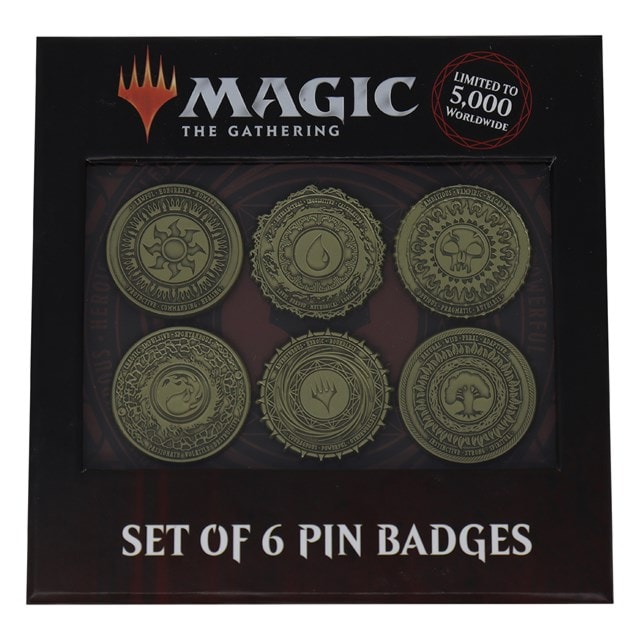 Mana Symbol Magic The Gathering Limited Edition Pin Badge Set - 7