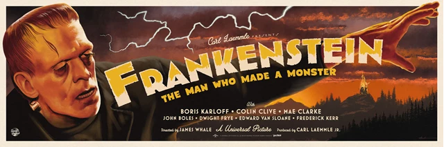 Frankenstein Andrew Swainson 61cm x 91cm Fine Art Poster - 1