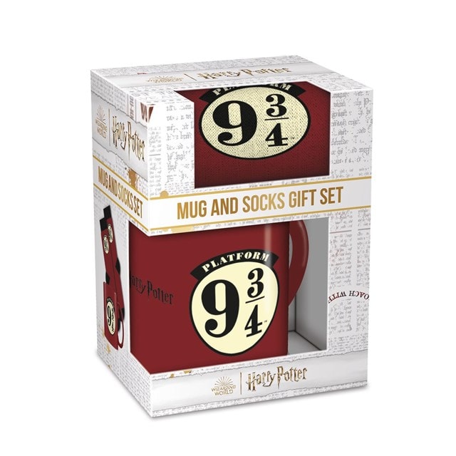 Platform 9 3/4 Sign Harry Potter Mug & Sock Set - 1