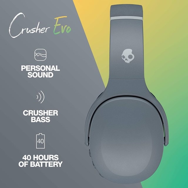 Skullcandy Crusher Evo Chill Grey Bluetooth Headphones - 5