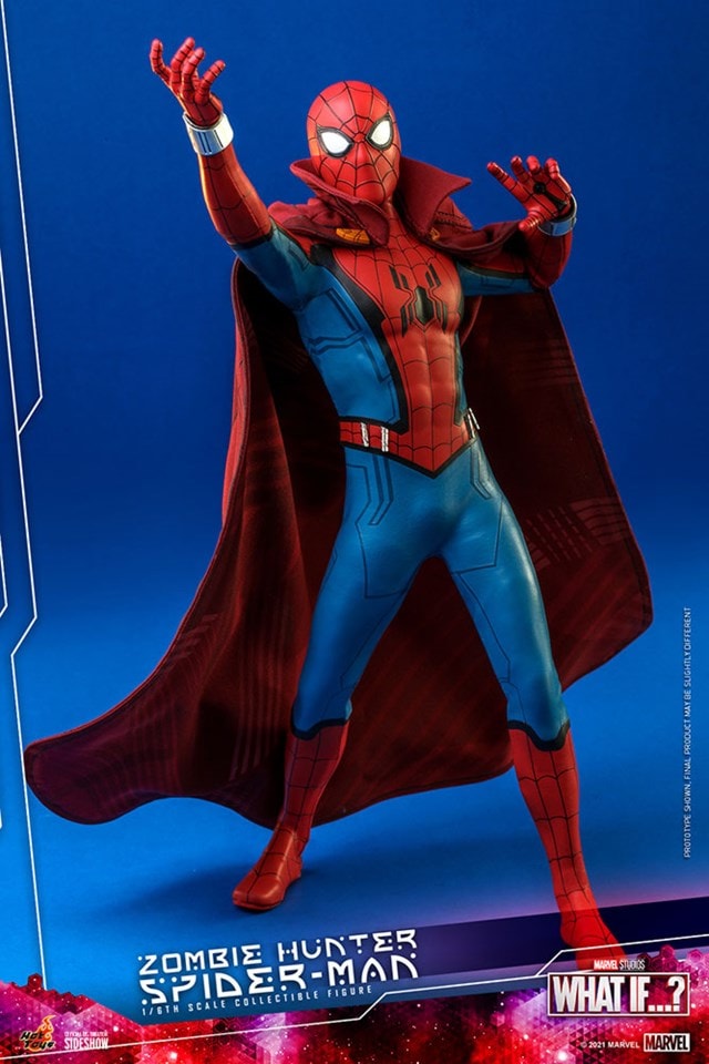1:6 Zombie Hunter Spider-Man: What If...? Hot Toys Figure - 6