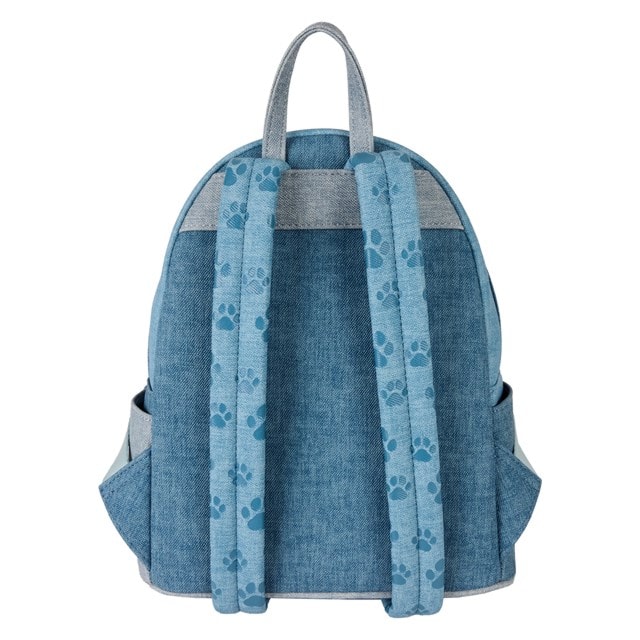 Disney Dogs & Cats Faux Denim Loungefly Mini Backpack - 4
