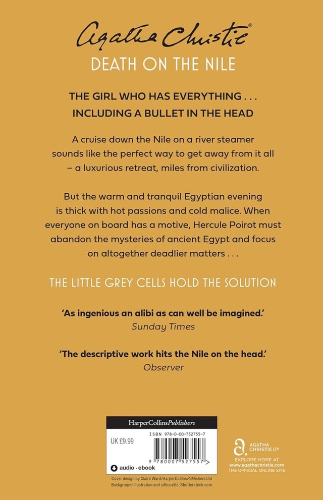 Death On The Nile (Poirot) Paperback By Agatha Christie - 2