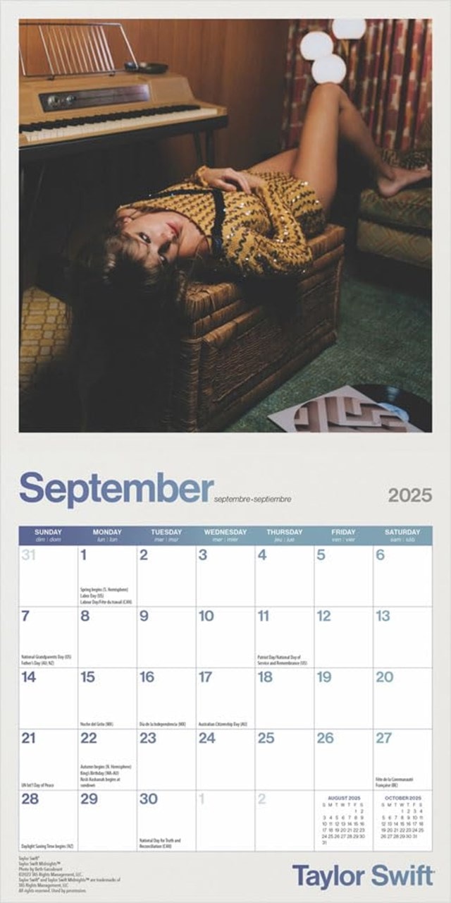 Taylor Swift 2025 Mini Calendar - 3