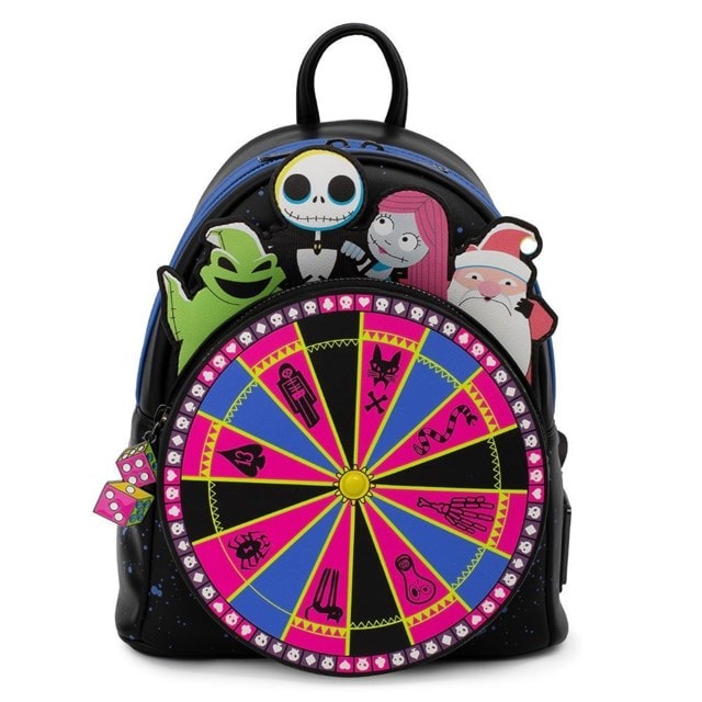 Nightmare Before Christmas: Oogie Boogie Wheel Mini Loungefly Backpack - 1