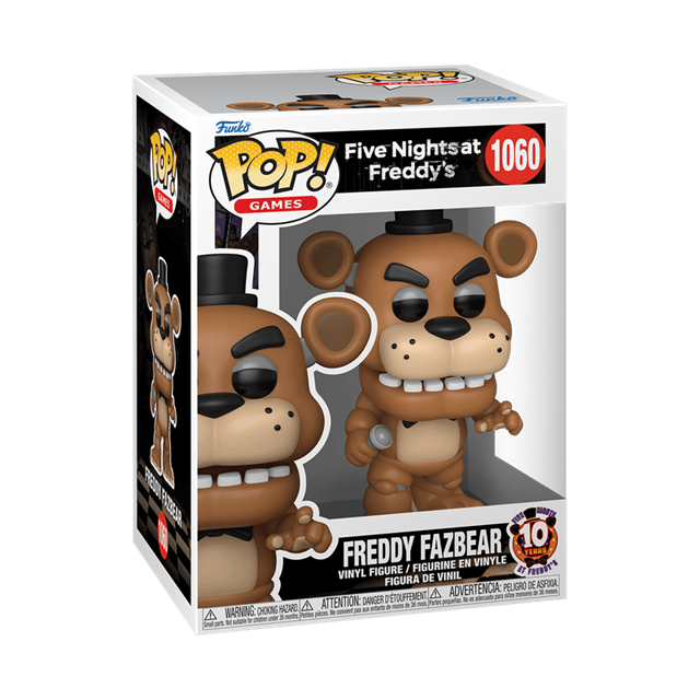 Freddy Fazbear 1060 Five Nights At Freddy's 10th Anniversary FNAF Funko Pop Vinyl - 2