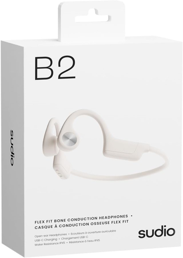 Sudio B2 White Sports Bone Conduction Bluetooth Earphones - 4