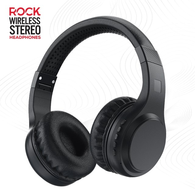 Rock BT On-Ear Black Bluetooth Headphones - 1