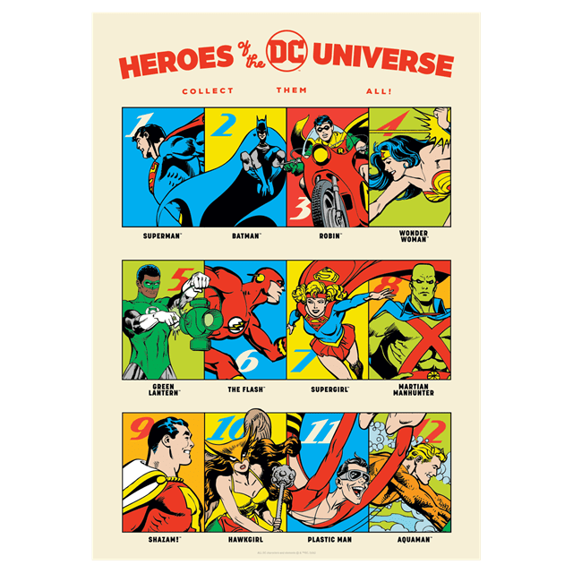 Heroes DC Comics 90th Anniversary Wall Art - 1