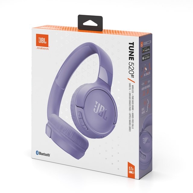 JBL Tune T520BT Purple Bluetooth Headphones - 8