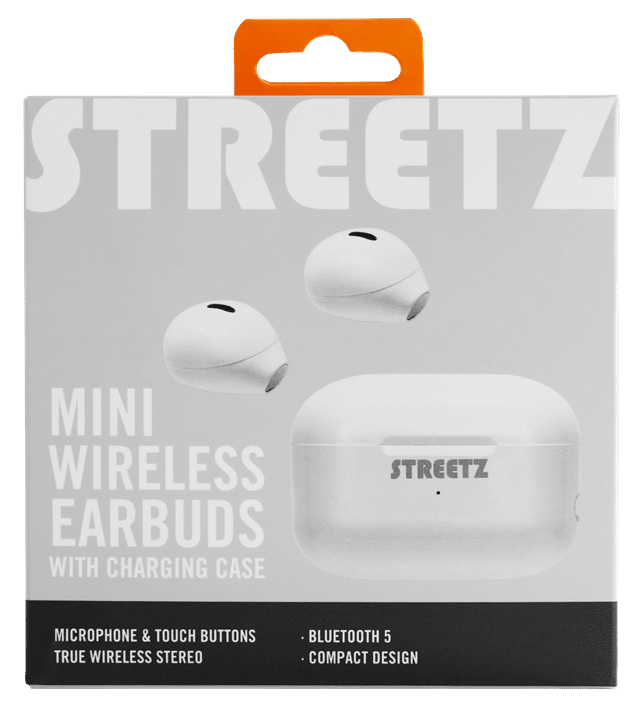 Streetz TWS-114 Mini White True Wireless Bluetooth Earphones - 8