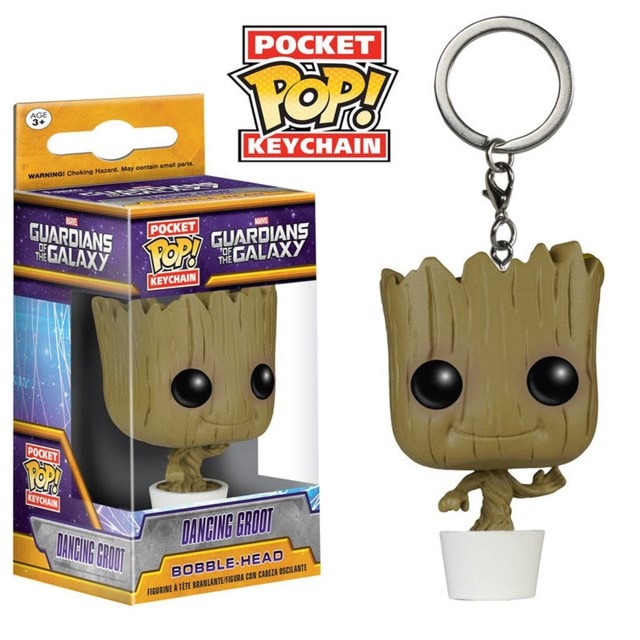 Baby Groot Guardians Of The Galaxy Pop Vinyl Keychain - 1