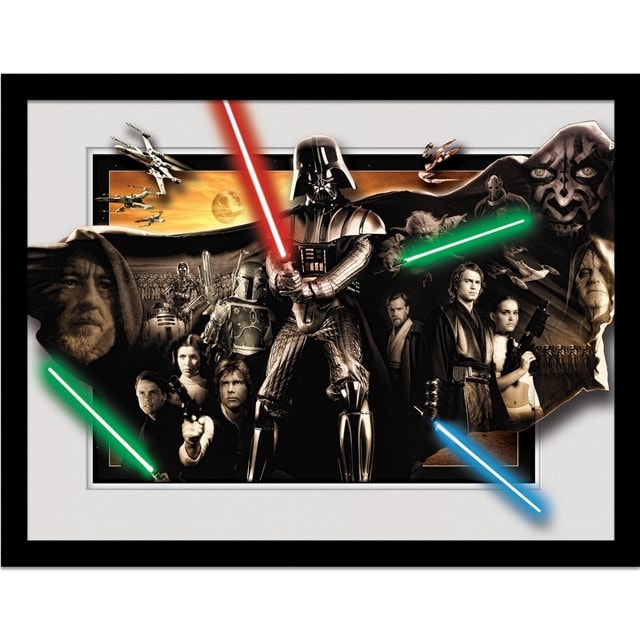 Darth Vader Cloak Star Wars Framed Breakout Collector Print - 1