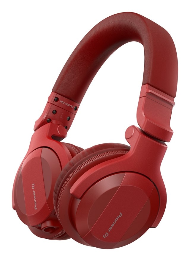 Pioneer DJ HDJ-CUE1BT Red DJ Bluetooth Headphones - 4