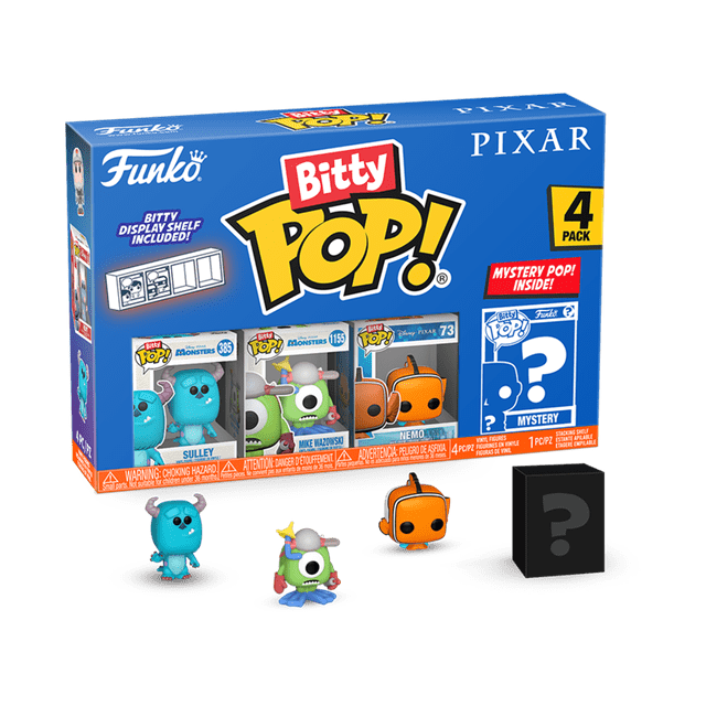 Monsters Inc Pixar Funko Bitty Pop 4 Pack - 1