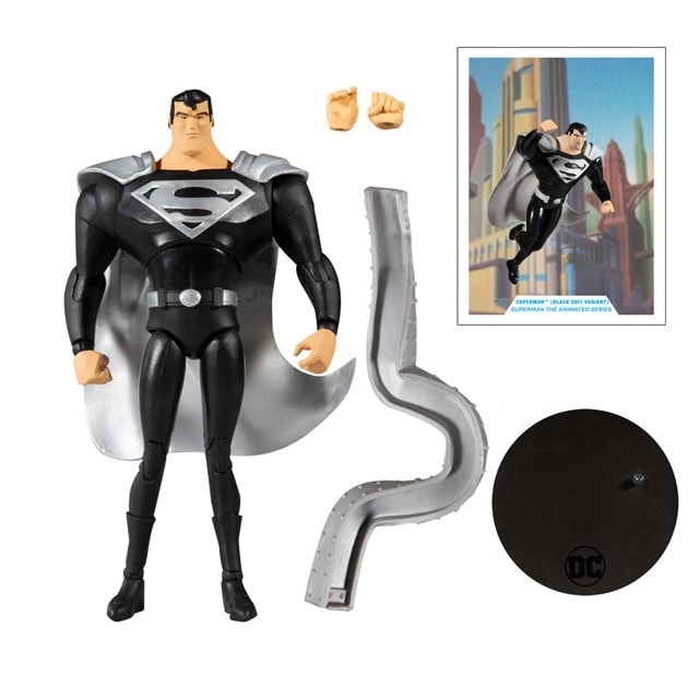 Animated Superman Black Suit DC Multiverse Action Figure - 7