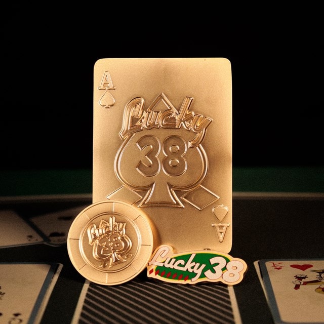 Lucky 38 Imitation Gold Edition Casino Fallout New Vegas Metal Replica Set - 6
