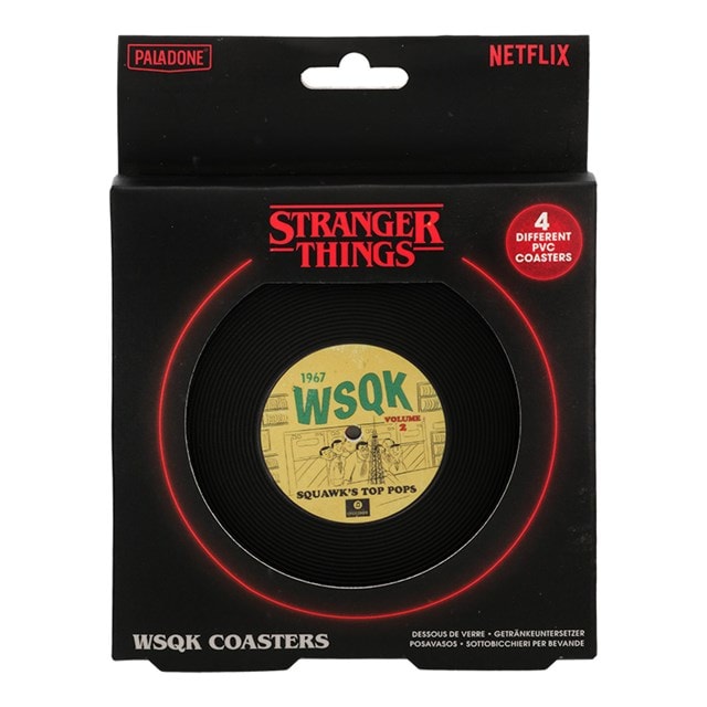 WSQK Radio Station Stranger Things 5 Coasters - 7