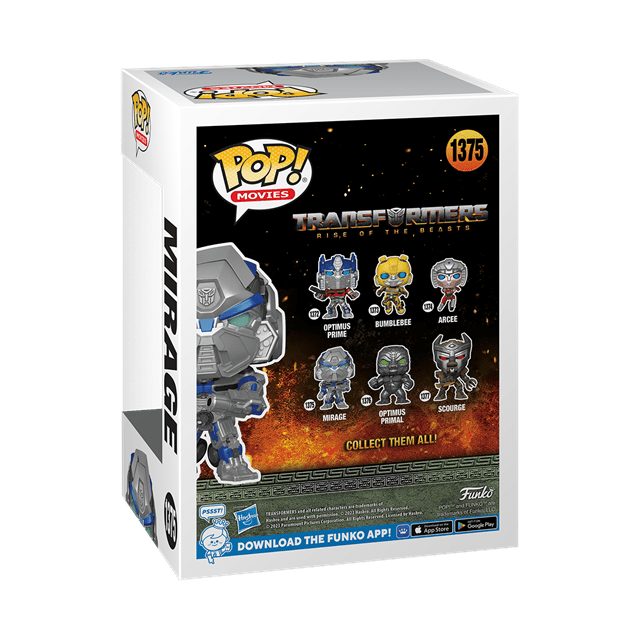 Mirage (1375) Transformers Rise Of The Beasts Pop Vinyl - 3