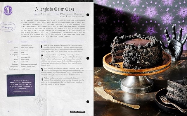 Official Wednesday Cookbook: Woefully Weird Recipes Of Nevermore Academy Hardback by Mari Mancusi - 4