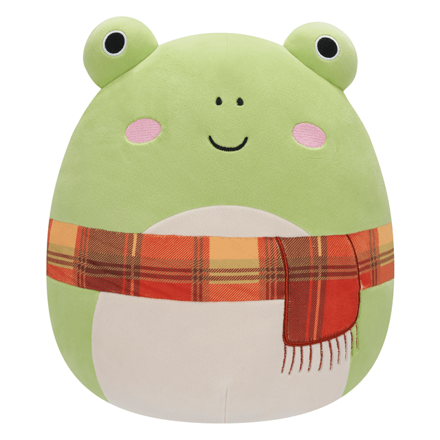12" Green Frog With Scarf Squishmallows Plush - 1