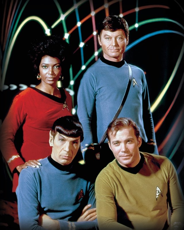 Kirk, Spock, Uhura & Bones Star Trek Canvas Print 40 x 50cm - 1
