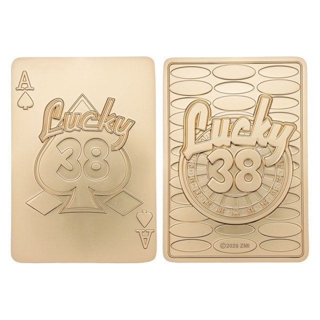 Lucky 38 Imitation Gold Edition Casino Fallout New Vegas Metal Replica Set - 2