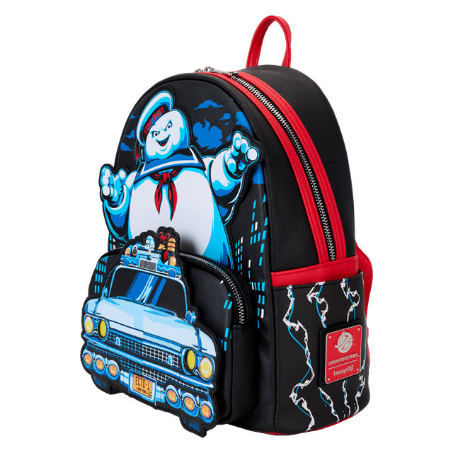 Stay Puff Chasing Ghostbusters Loungefly Mini Backpack - 3