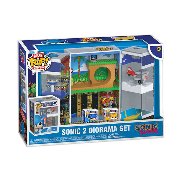 Sonic 2 Diorama Set Sonic The Hedgehog Funko Bitty Pop Box - 2