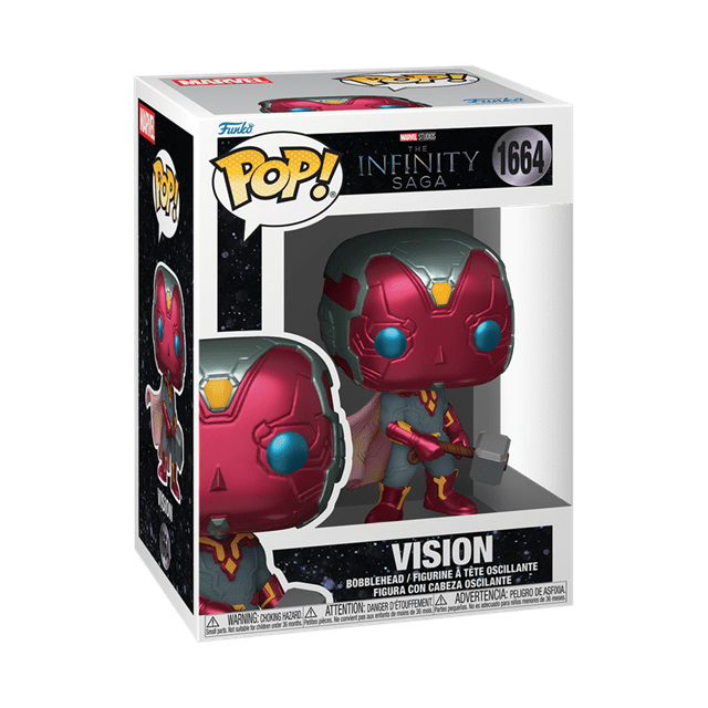 Vision With Mjolnir 1664 Infinity Saga Funko Pop Vinyl - 2
