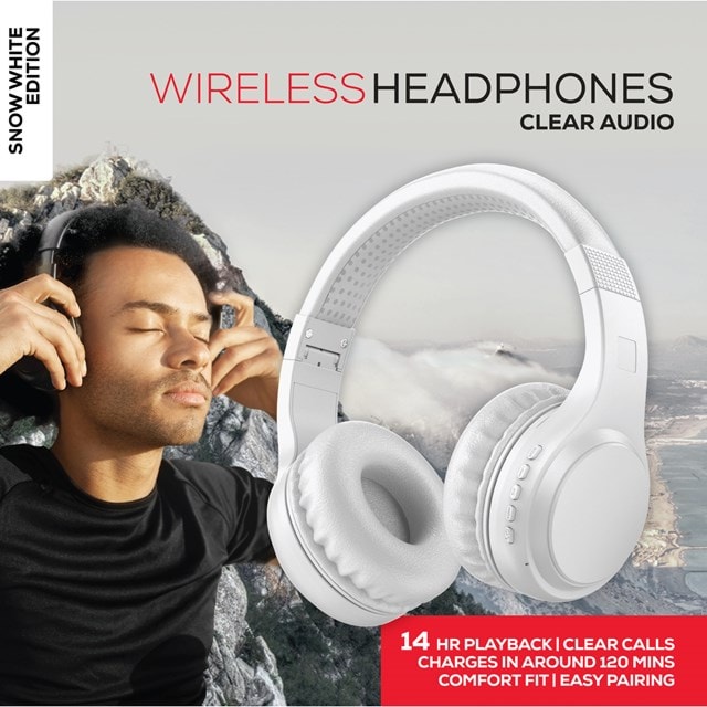 Rock BT On-Ear White Bluetooth Headphones - 6