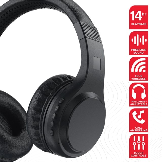 Rock BT On-Ear Black Bluetooth Headphones - 2