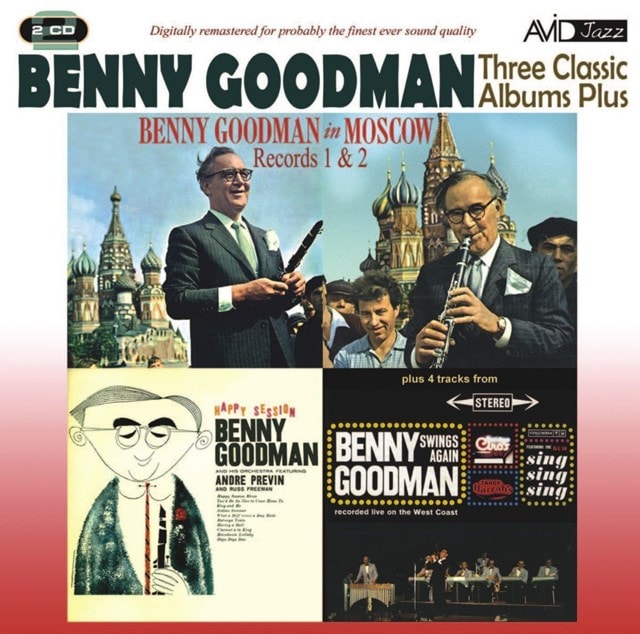 Three Classic Albums Plus: Benny Goodman in Moscow, Records 1 & 2/Happy Session/Swings Again - 1