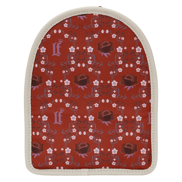 Cream & Red Floral Light-Up Loungefly Mini Backpack Insert Organizer - 3