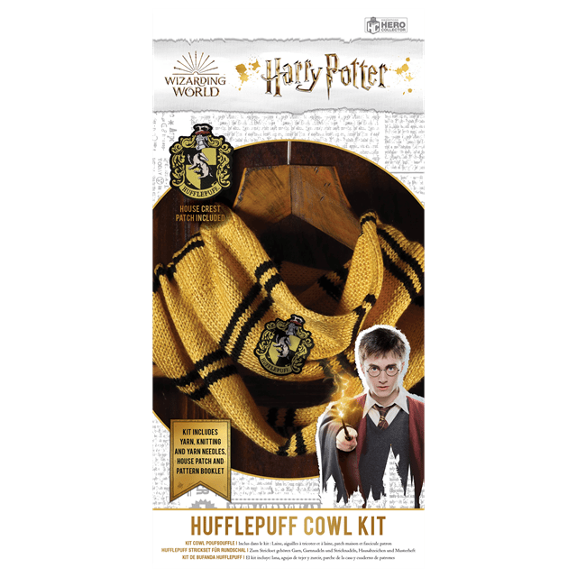 Harry Potter: Hufflepuff House Cowl: Knit Kit: Hero Collector - 7