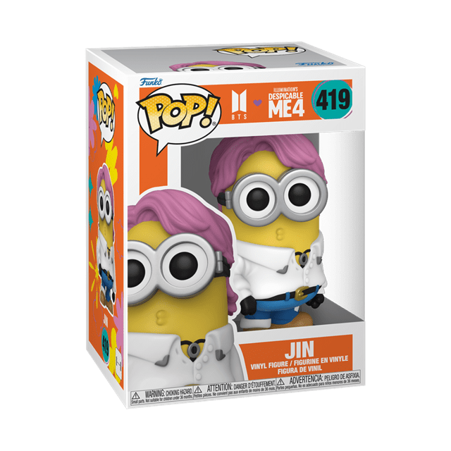 Jin 419 BTS x Despicable Me 4 Funko Pop Vinyl - 2