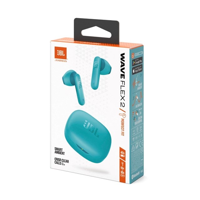 JBL Wave Flex 2 Blue True Wireless Bluetooth Earphones - 10