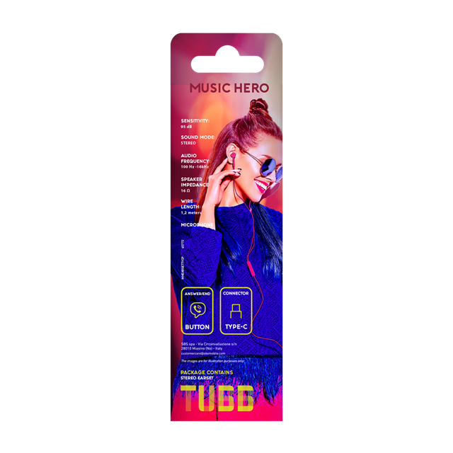 Music Hero Tubb Pink Usb-C Earphones - 3