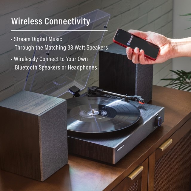 Crosley Zane Black Turntable & Speakers - 3
