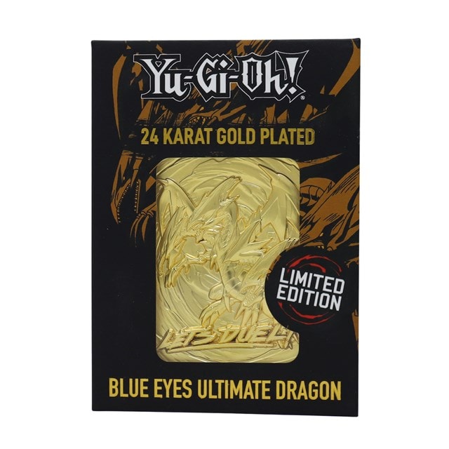 Yu-Gi-Oh! Blue Eyes Ultimate Dragon: 24K Gold Plated Ingot Collectible - 2