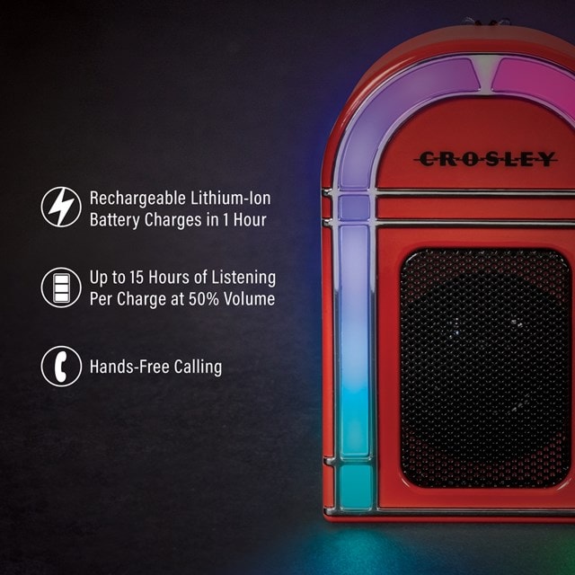 Crosley Mini Jukebox Red Bluetooth Speaker - 2