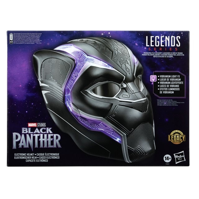 Black Panther Hasbro Marvel Legends Premium Electronic Role Play Helmet - 4