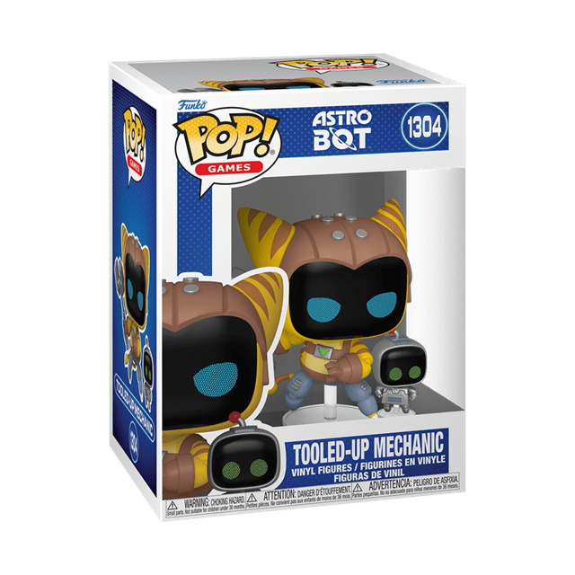 Tooled-Up Mechanic 1304 Astro Bot Funko Pop Vinyl & Buddy - 2