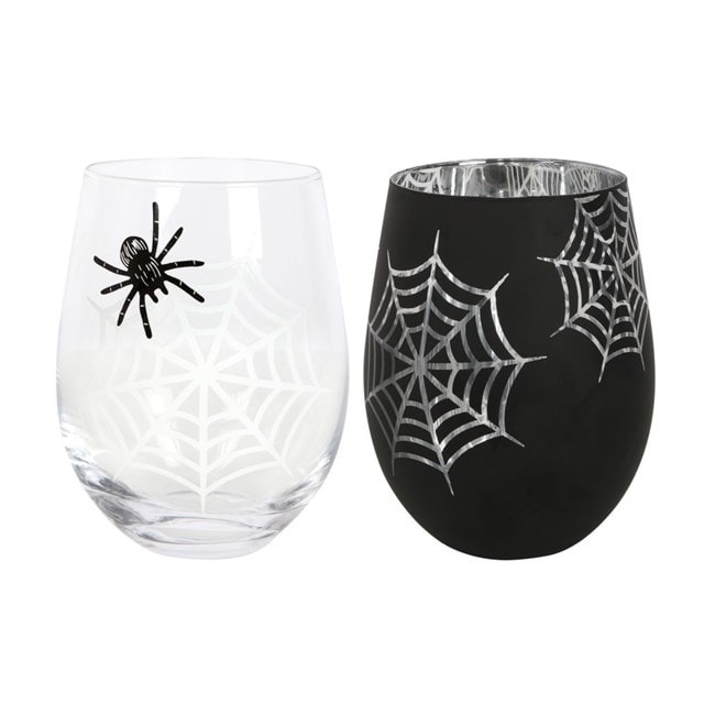 Spider And Web Wine Glass Set Of 2 - 1